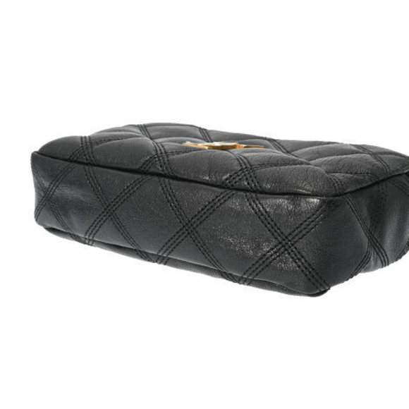 SAINT LAURENT Becky Double Zip Chain Black Leather Shoulder Bag - Picture 4 of 12